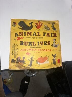 ANIMAL FAIR SONGS FOR CHILDREN BURL IVES COLUMBIA RECORDS MJV-39